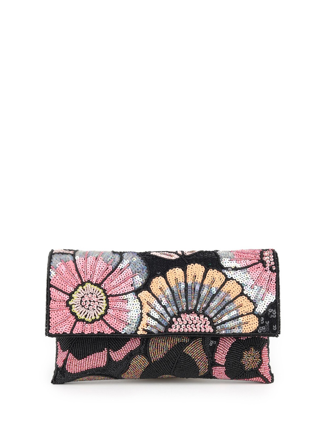 

ODETTE Embellished Shoulder Strap Purse, Black