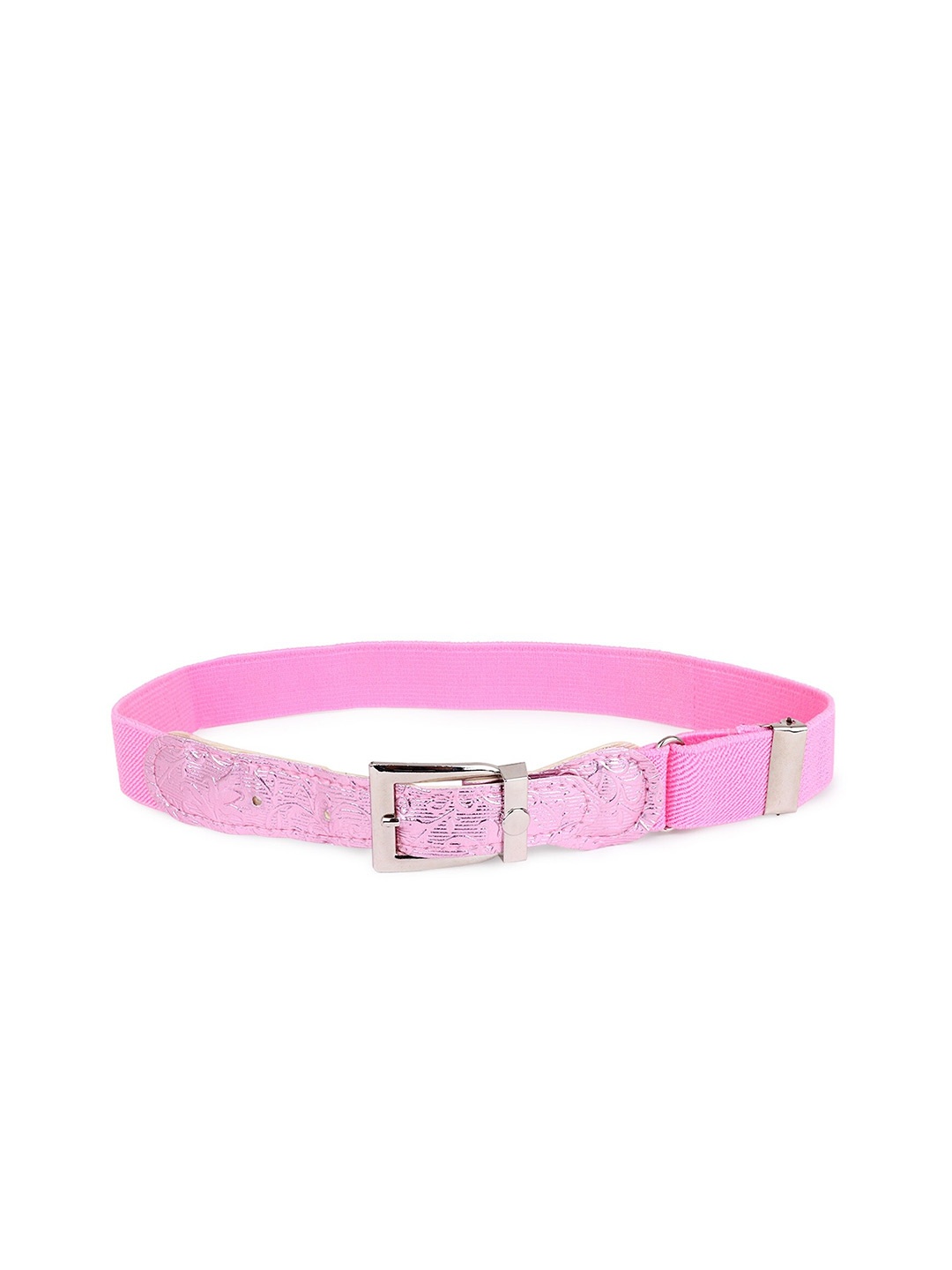 

Zacharias Girls Textured Stretchable Belt, Pink