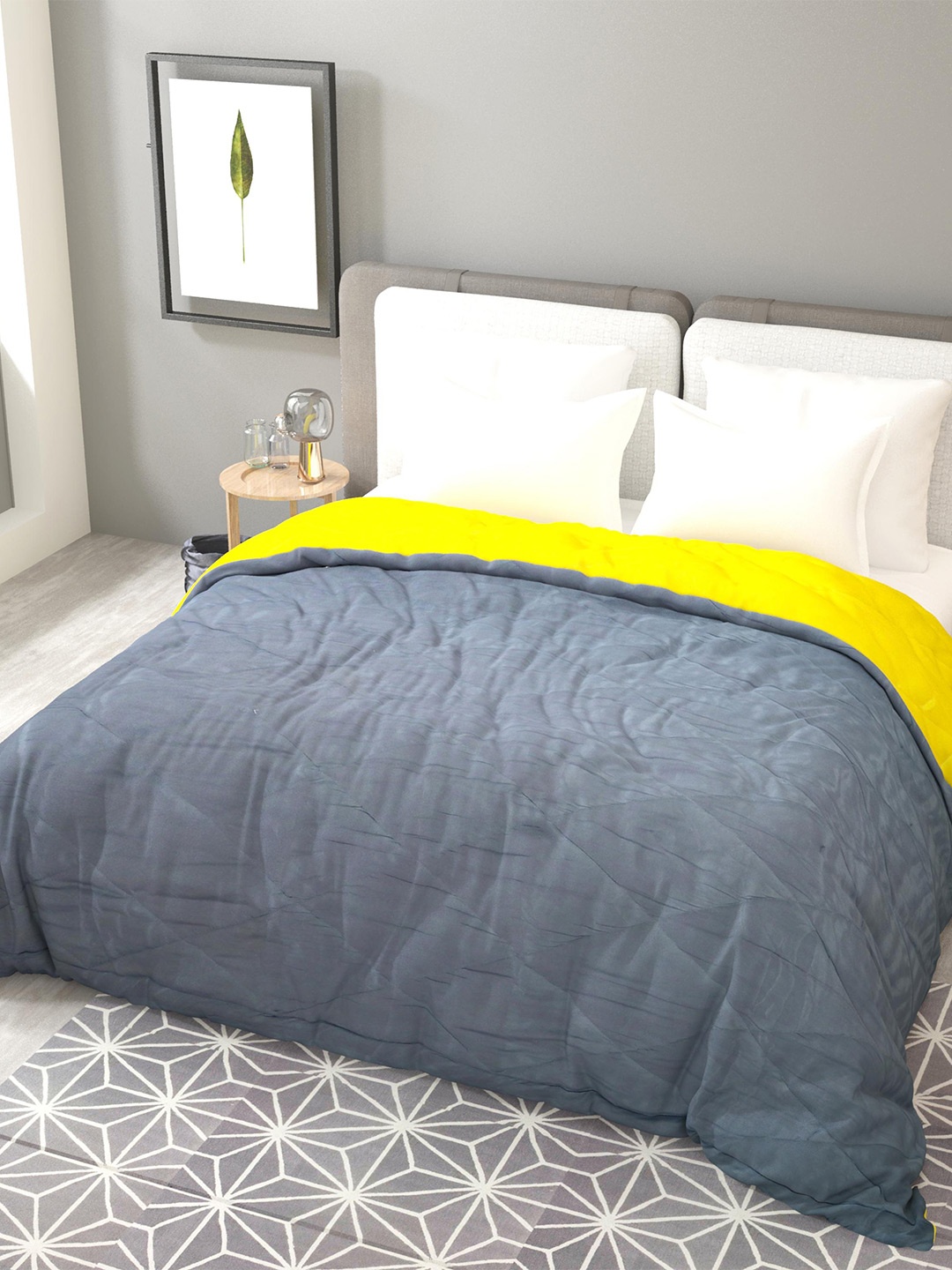 

Lali Prints Grey Heavy Winter 300 GSM Double Bed Comforter