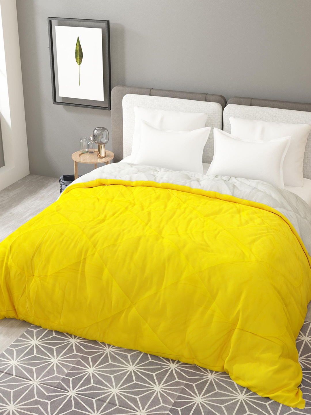 

Lali Prints Yellow Heavy Winter 300 GSM Double Bed Comforter