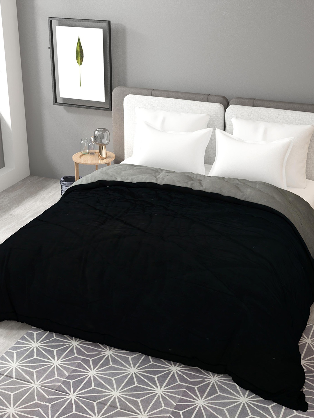 

Lali Prints Black Heavy Winter 300 GSM Double Bed Comforter