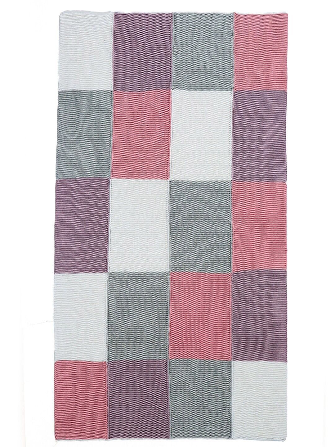 

Pluchi Pink Checked Cotton AC Room Single Bed Blanket