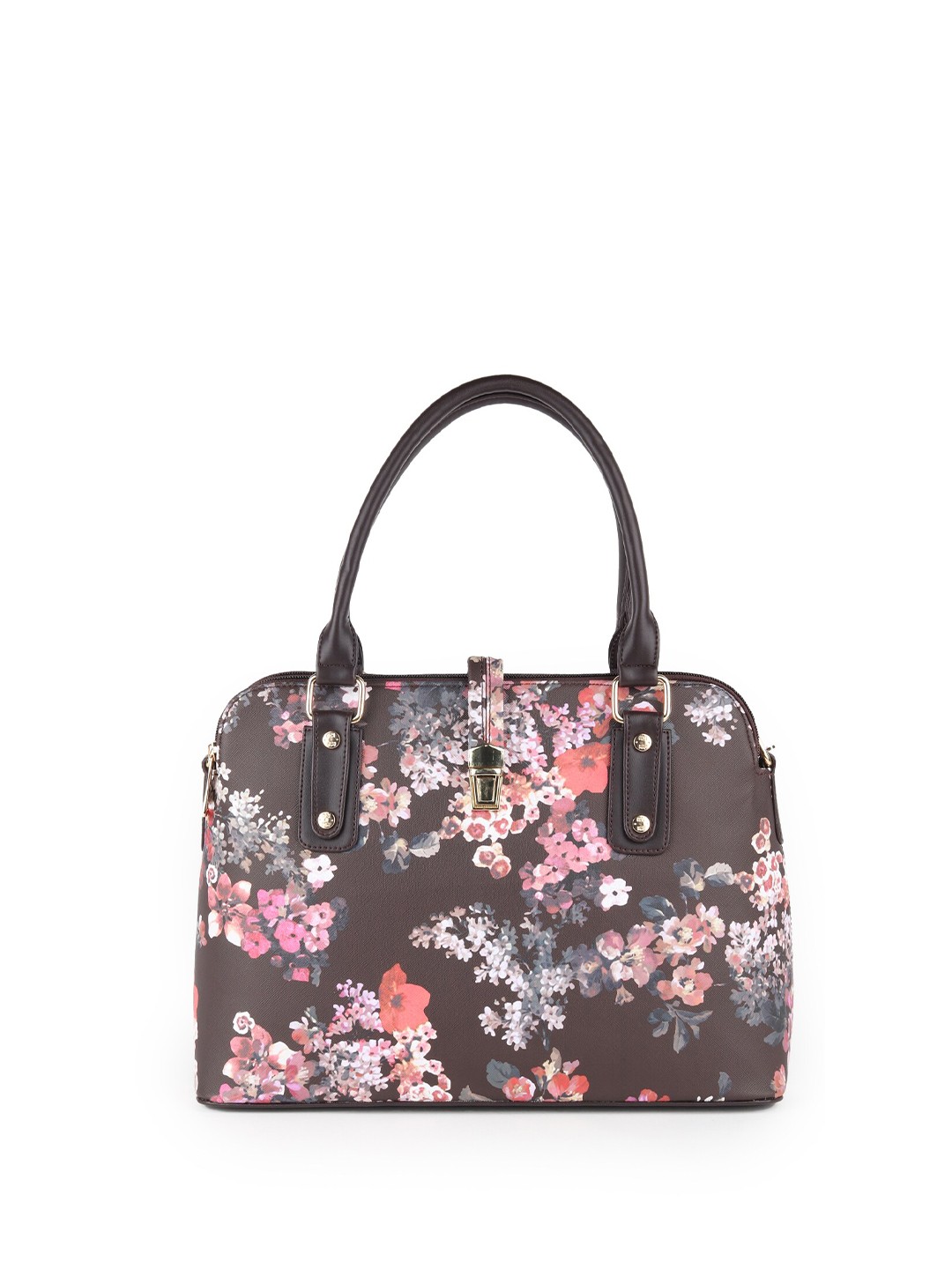 

ODETTE Floral Printed Shoulder Bag, Brown