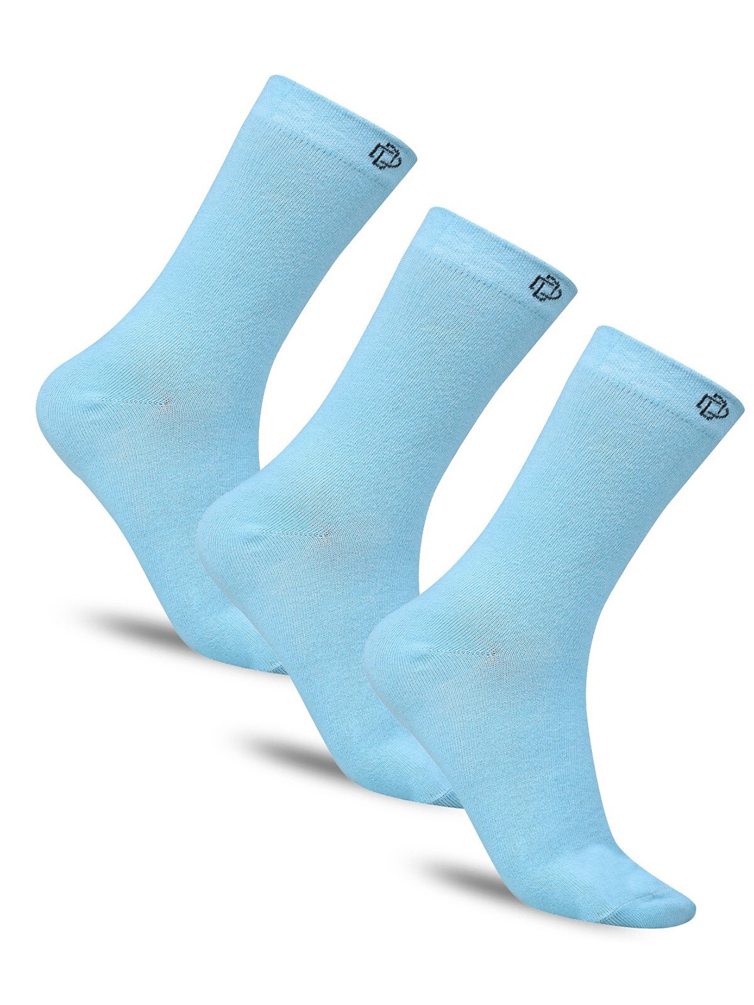 

Dollar Socks Women Pack Of 3 Cotton Calf-Length Socks, Blue