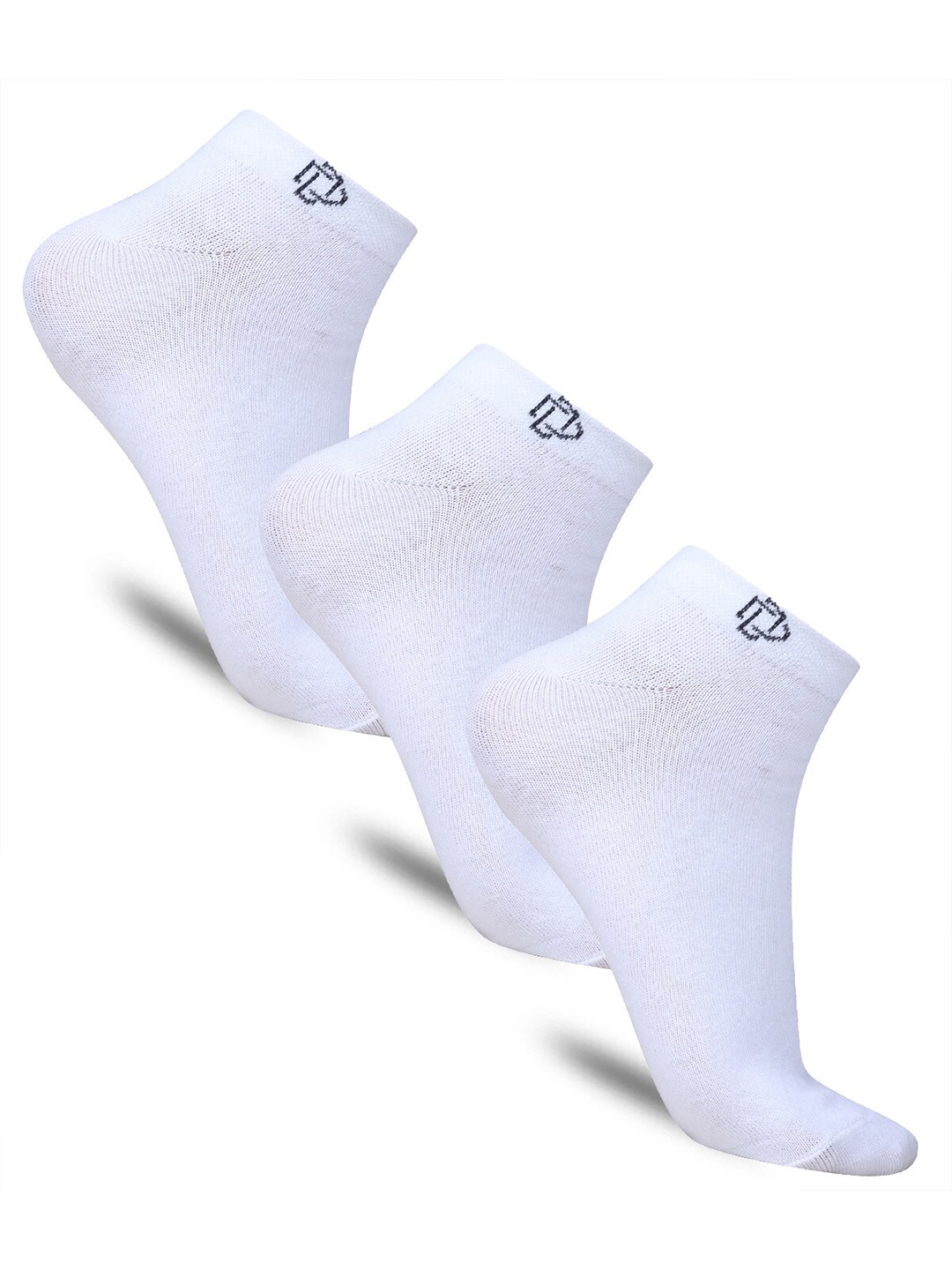 

Dollar Socks Women Pack Of 3 Cotton Ankle-Length Socks, White