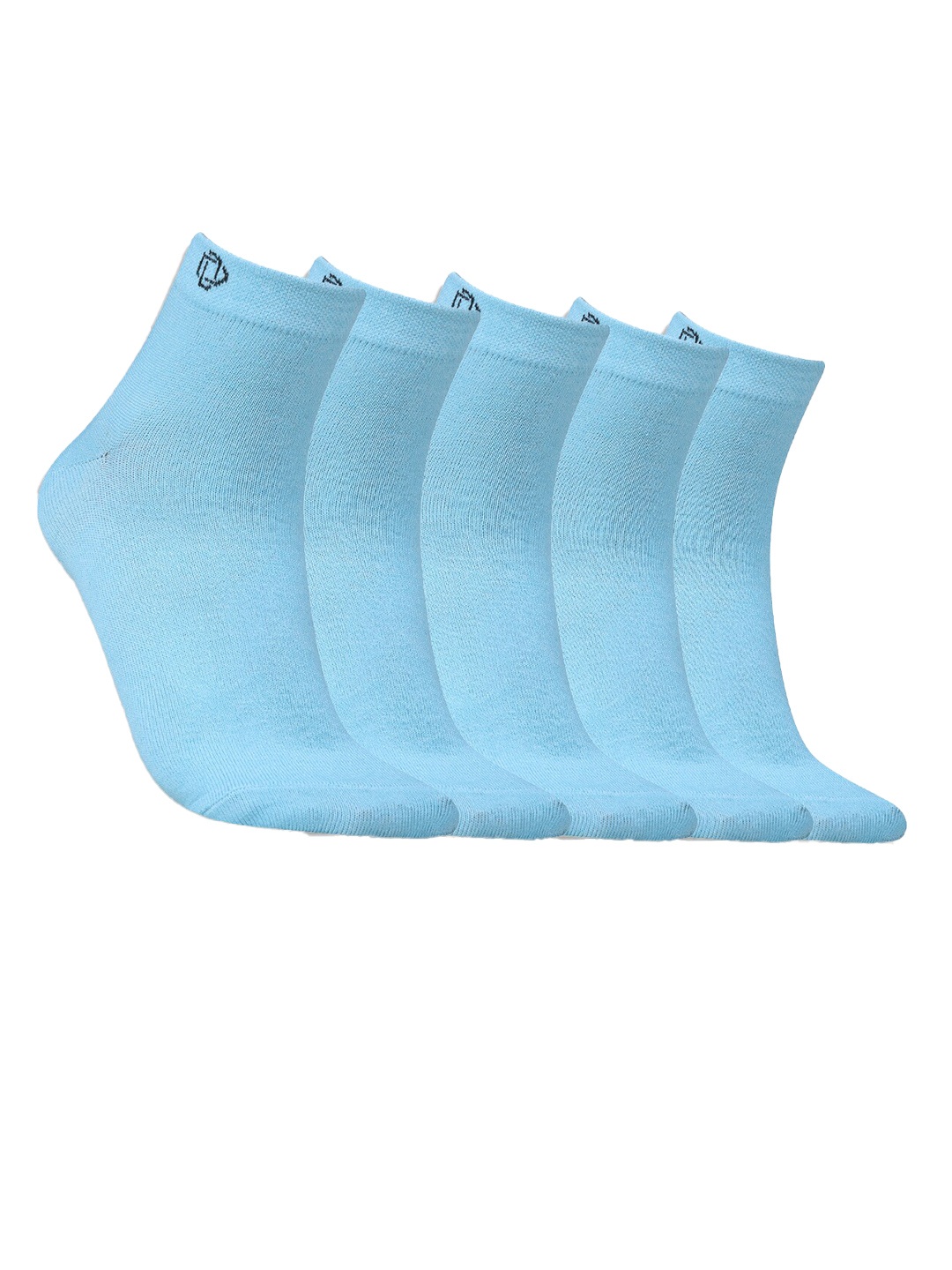

Dollar Socks Women Pack Of 5 Above Ankle-Length Cotton Socks, Blue