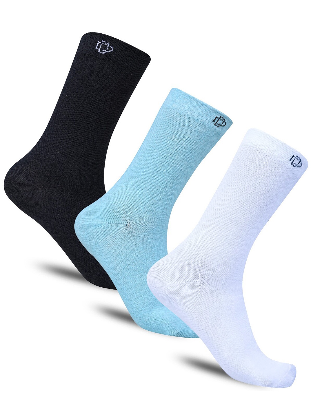 

Dollar Socks Women Pack Of 3 Cotton Calf-Length Socks, Black