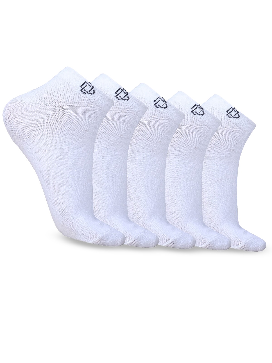 

Dollar Socks Women Pack Of 5 Cotton Ankle Length Socks, White