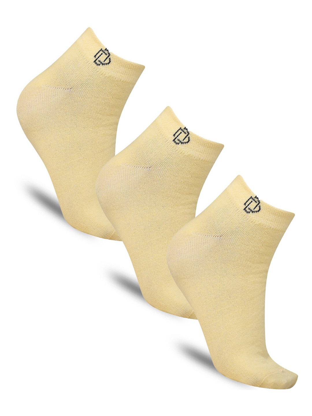 

Dollar Socks Pack Of 3 Cotton Ankle-Length Socks, Yellow