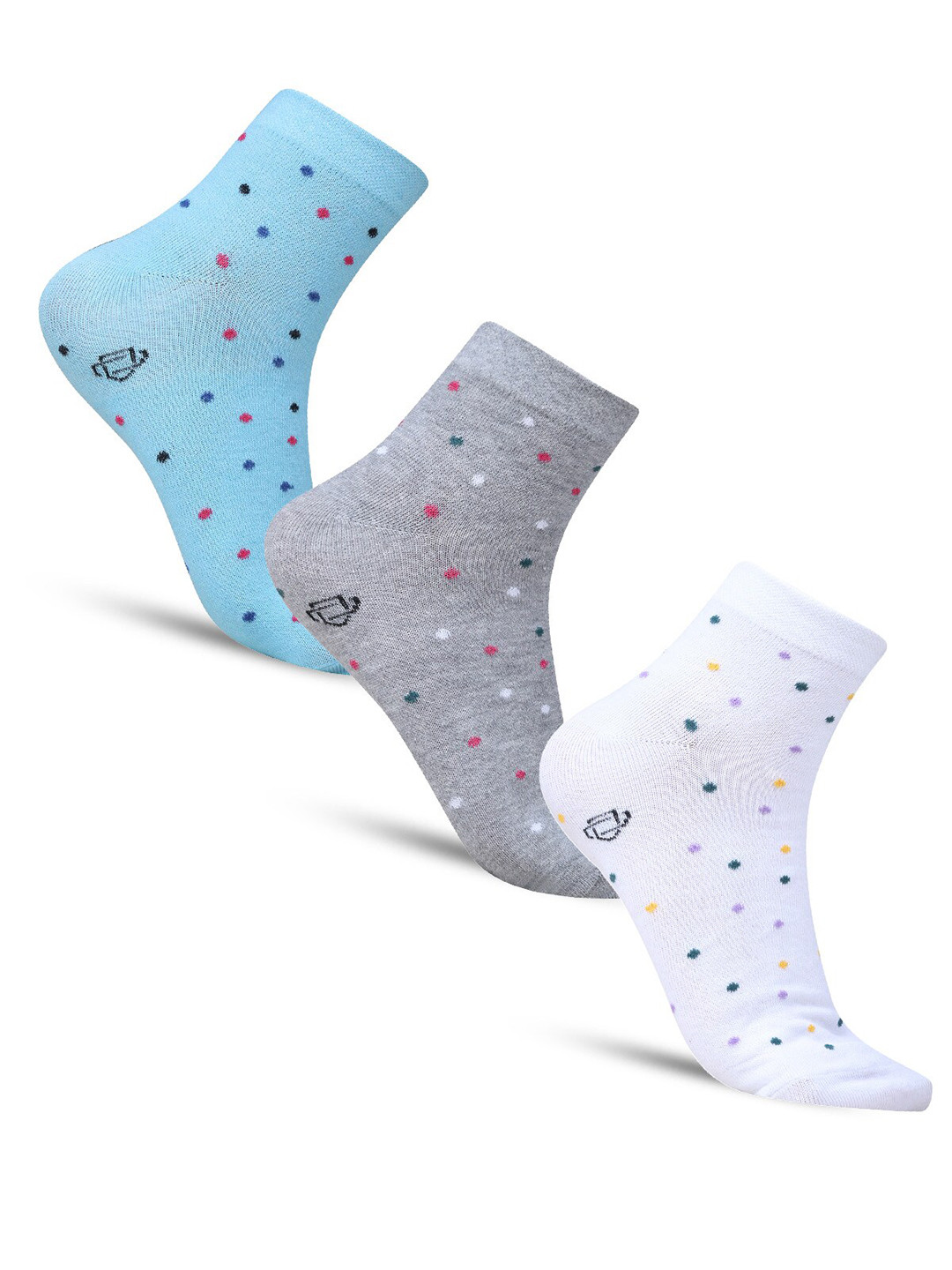 

Dollar Socks Pack Of 3 Patterned Ankle Length Socks, Blue
