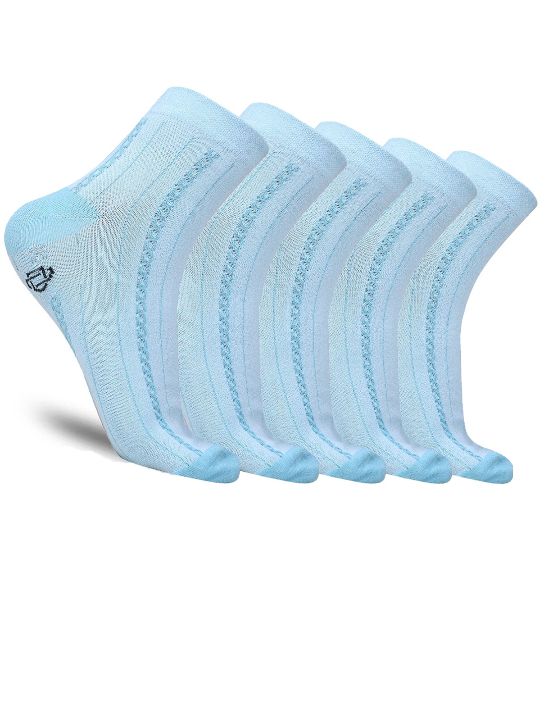 

Dollar Socks Women Pack Of 5 Patterned Ankle Length Socks, Blue