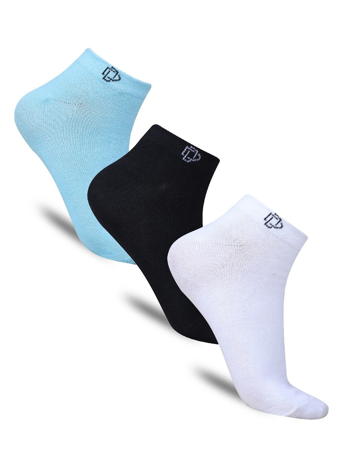 

Dollar Socks Men Pack Of 3 Cotton Ankle-Length Socks, Black