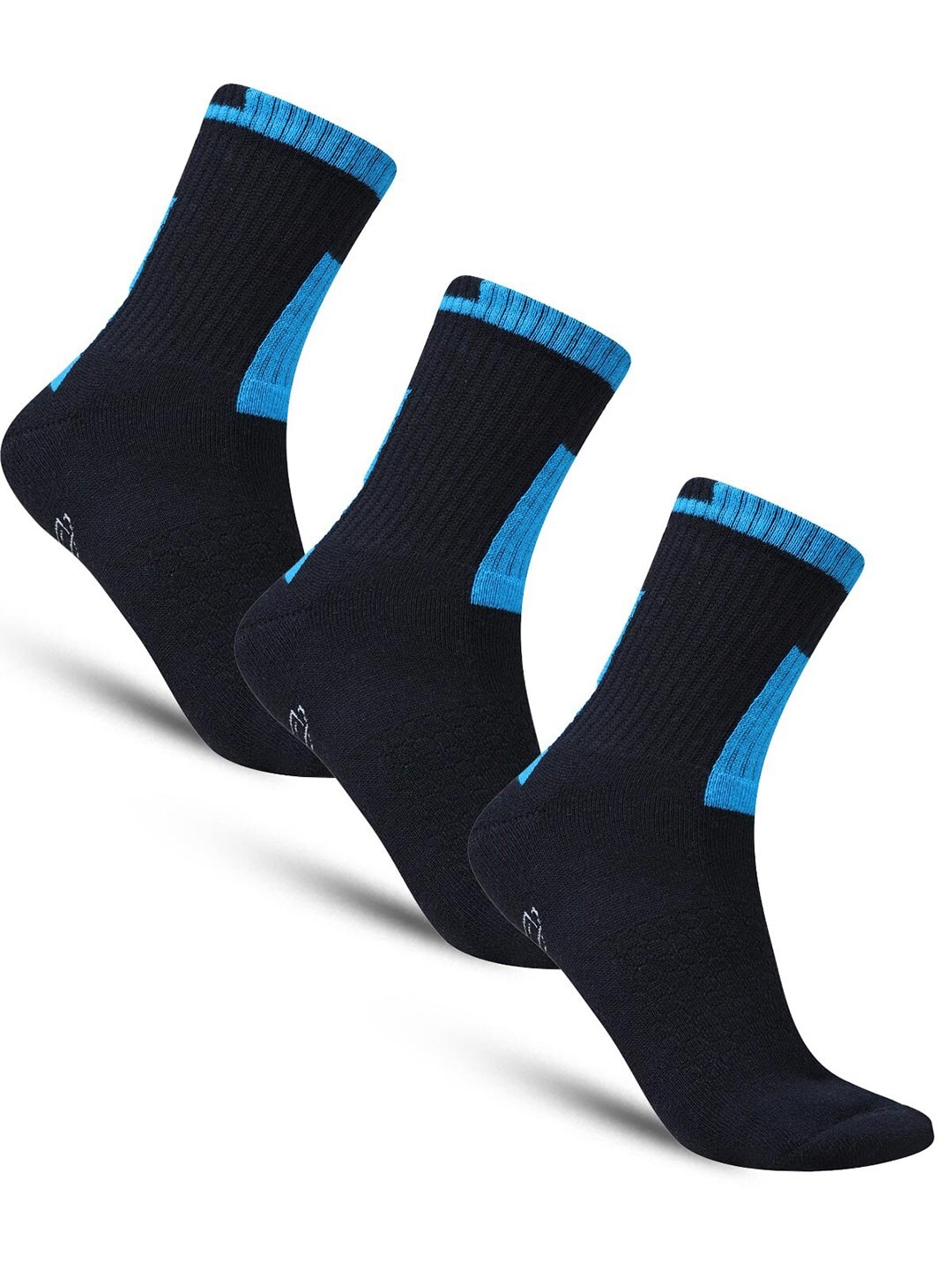 

Dollar Socks Men Pack Of 3 Cotton Ankle-Length Socks, Black