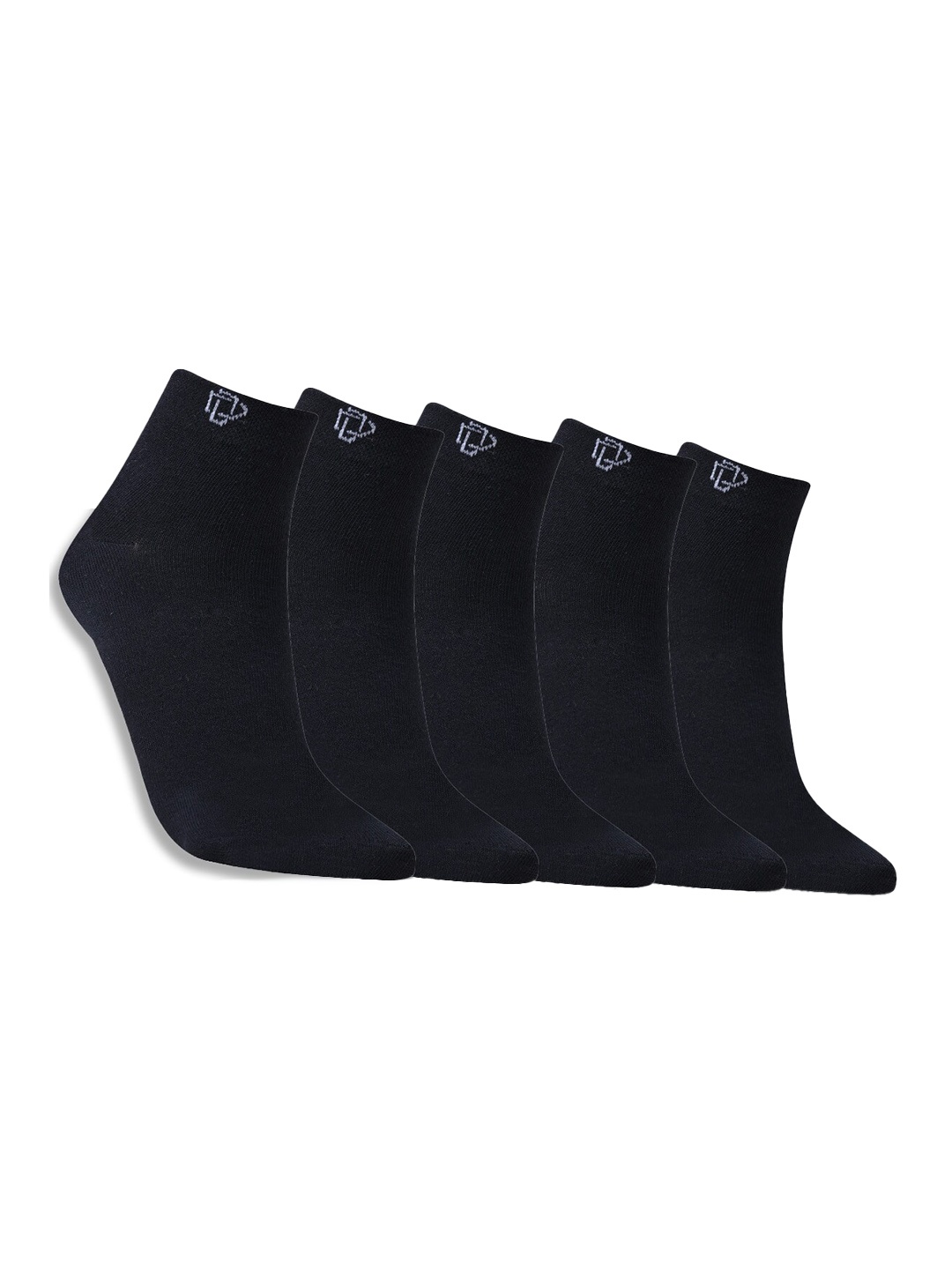 

Dollar Socks Pack Of 5 Cotton Ankle Length Socks, Black