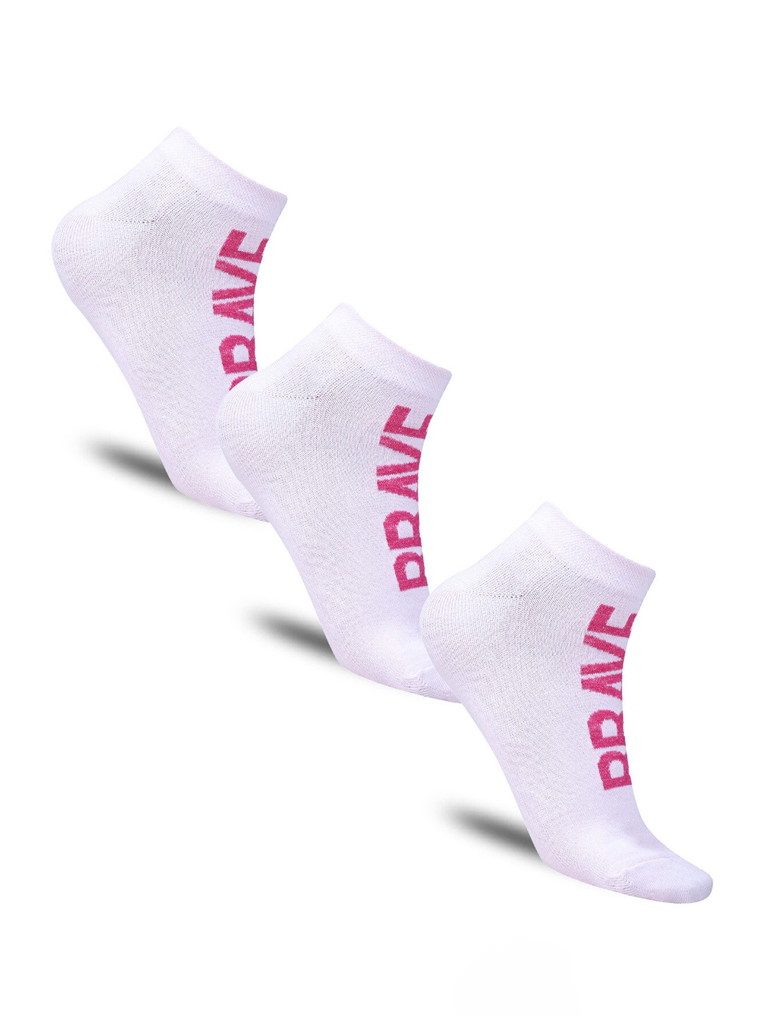 

Dollar Socks Women Pack Of 3 Ankle Length Socks, Pink