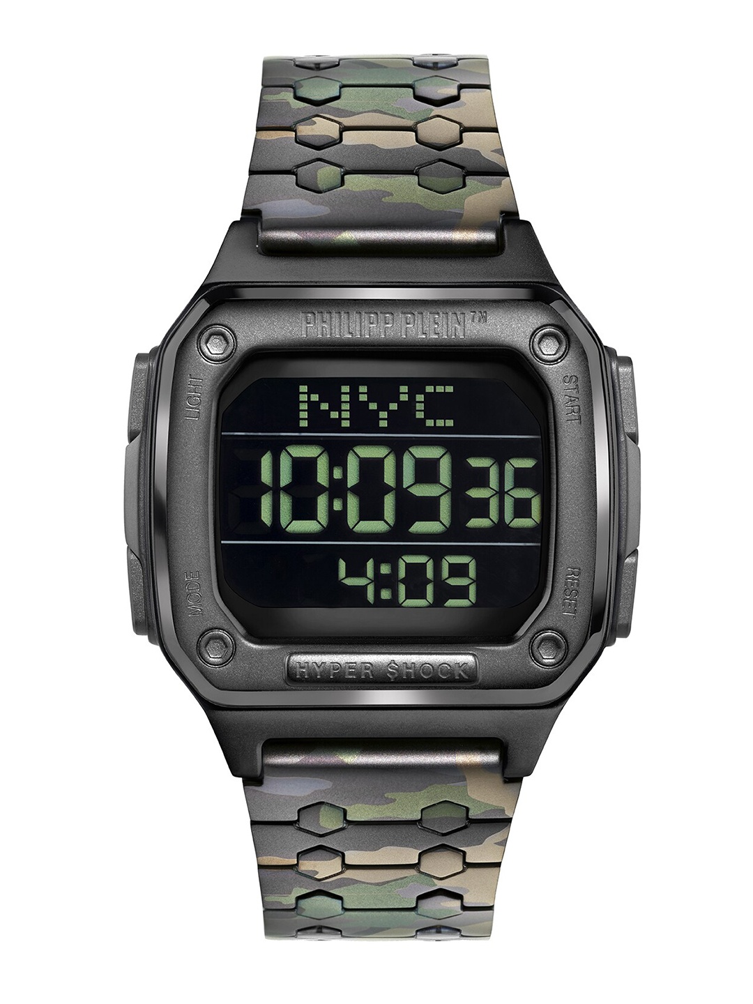 

PHILIPP PLEIN Men Stainless Steel Electronic Digital Watch PWHAA0921, Black