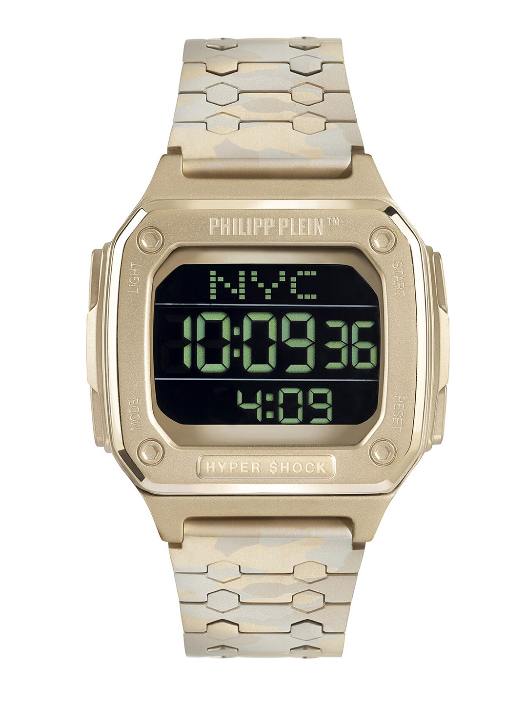 

PHILIPP PLEIN Men Butterfly Strap Stainless Steel Electronic Digital Watch PWHAA1021, Black