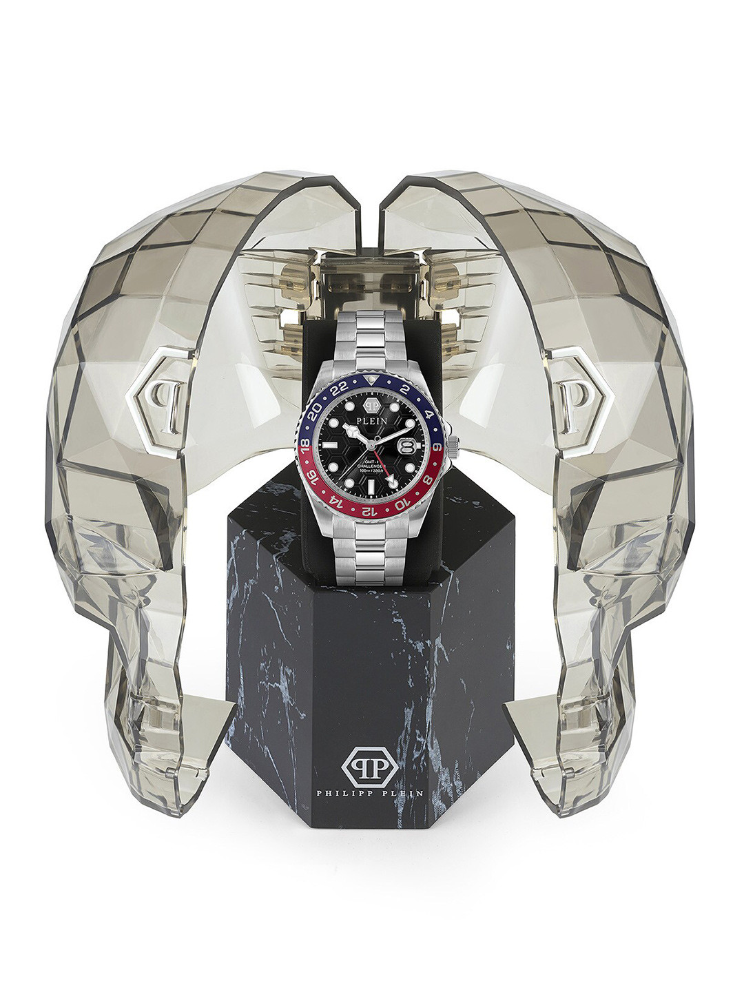 

PHILIPP PLEIN Men Textured Stainless Steel Analogue Watch PWYBA0223, Black