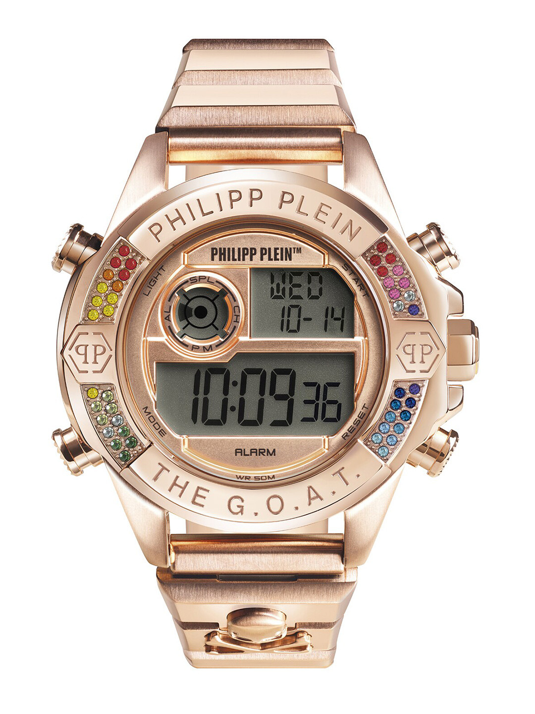 

PHILIPP PLEIN Women Rectangular Stainless Steel Digital Watch PWFAA0721, Black