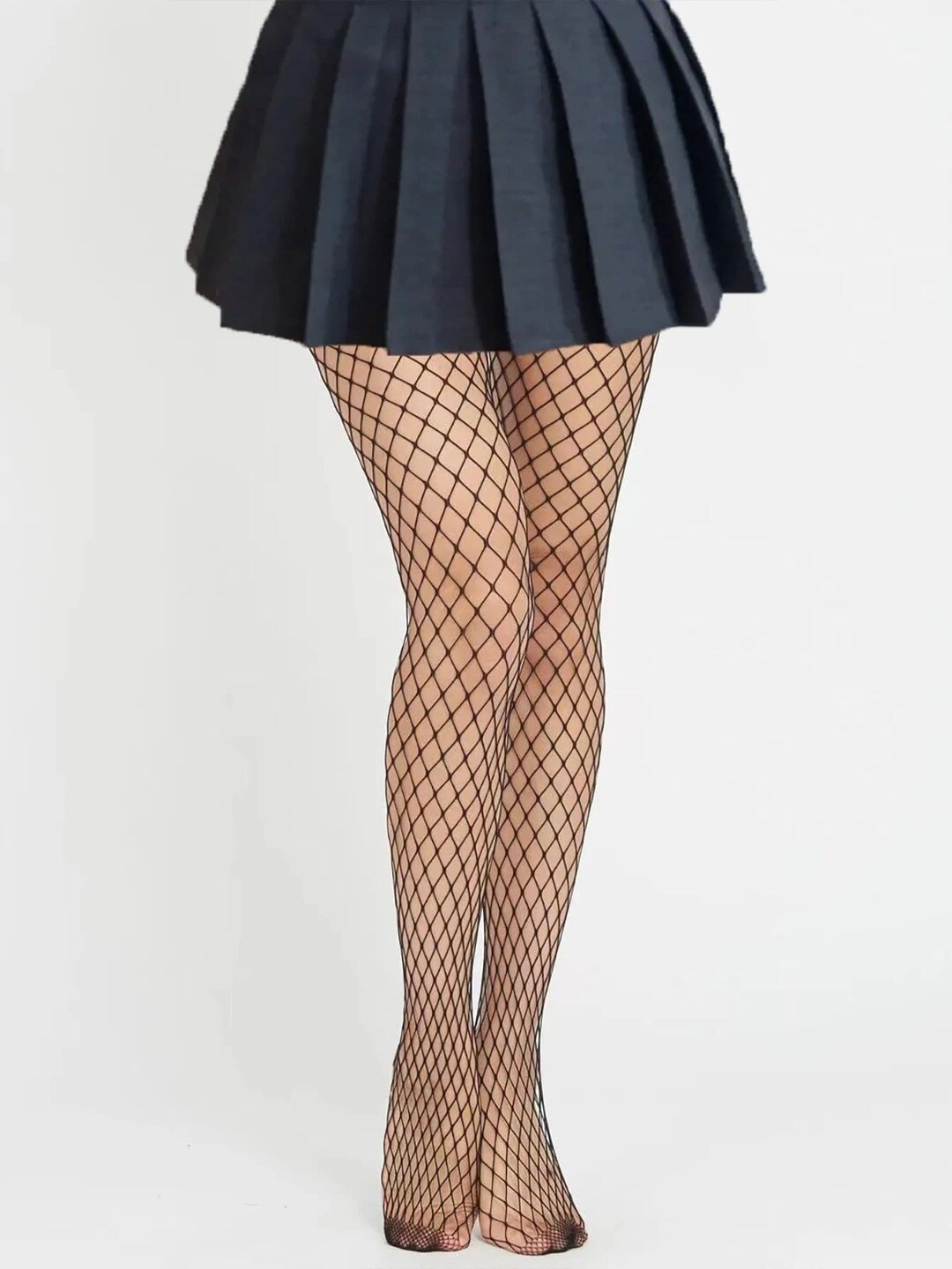

Krelin Self Design Sheer Stockings, Black