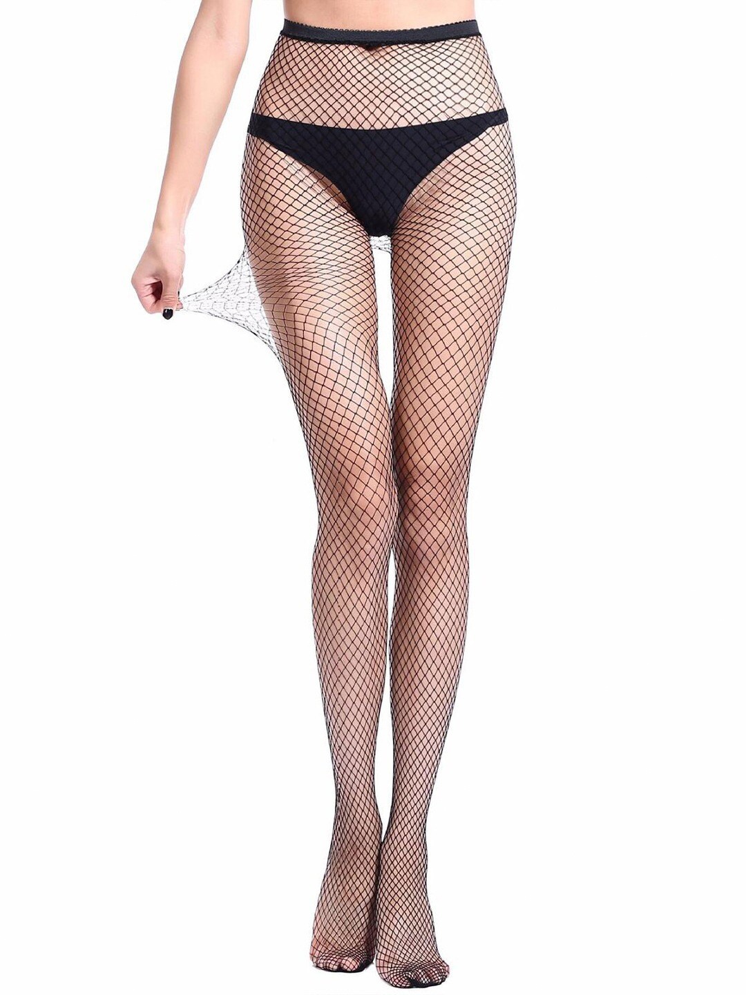 

Krelin Self Design Sheer Stockings, Black