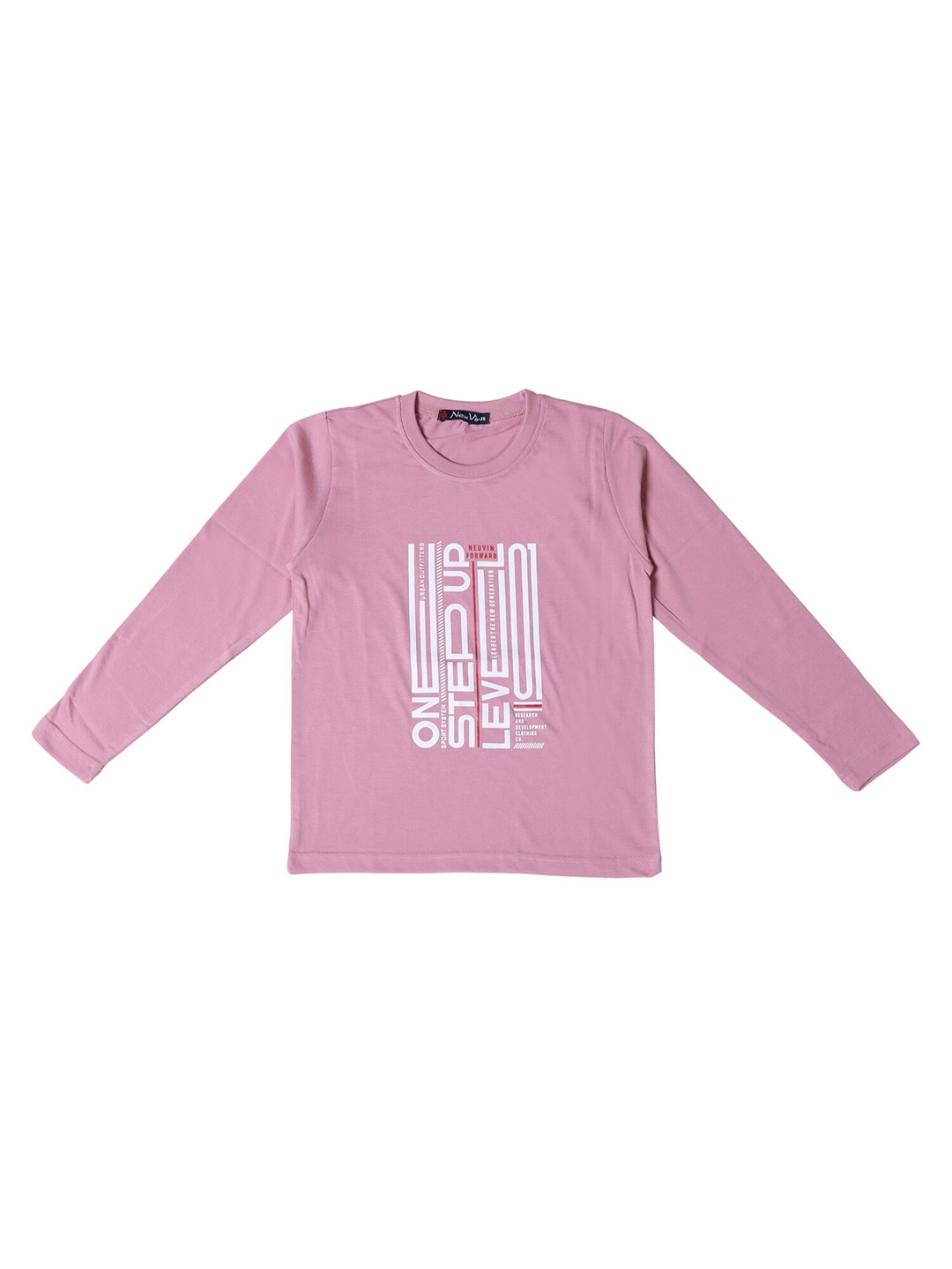 

BAESD Boys Typography Printed Cotton T-shirt, Pink