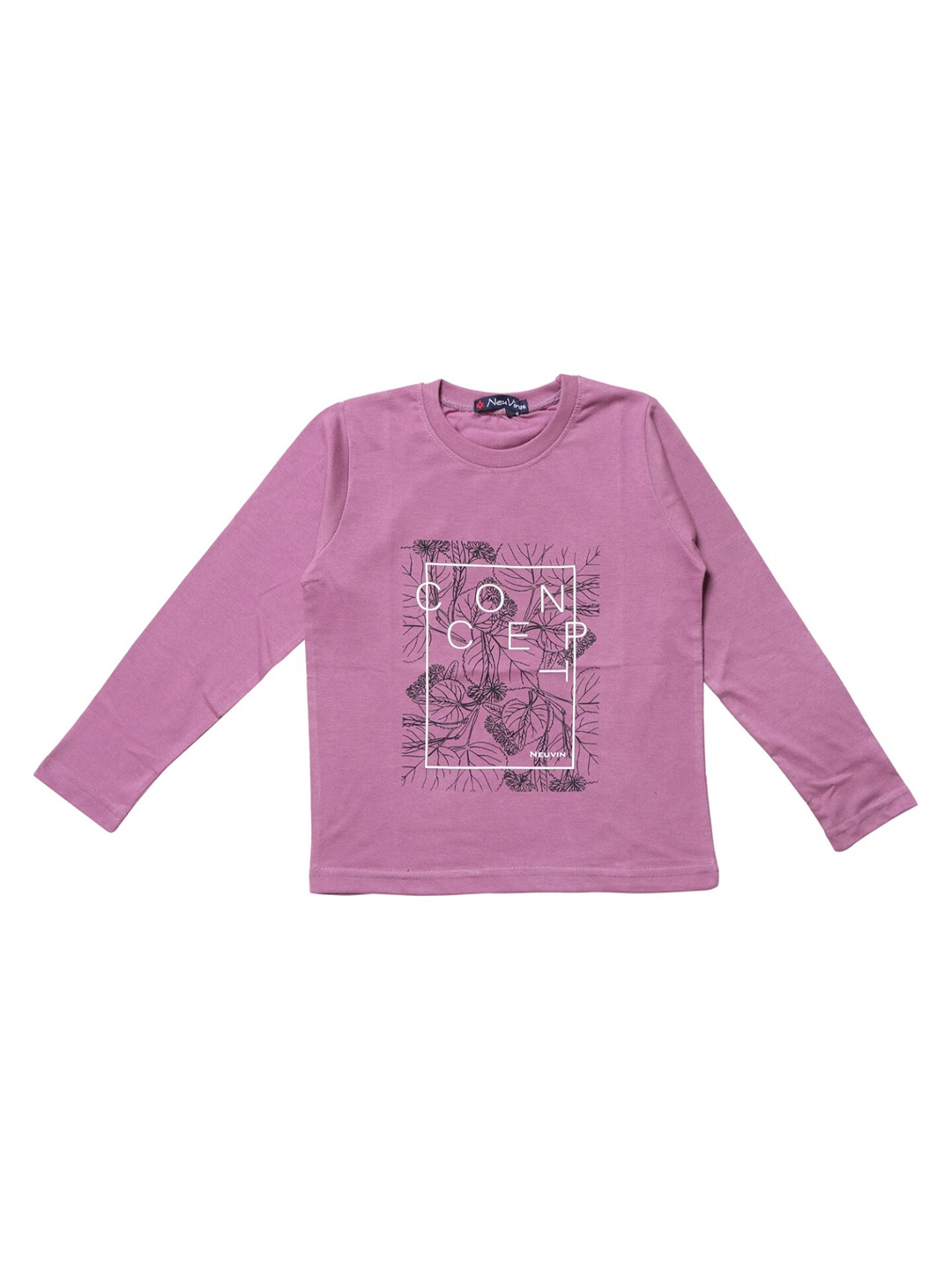 

BAESD Boys Typography Printed Cotton T-shirt, Mauve