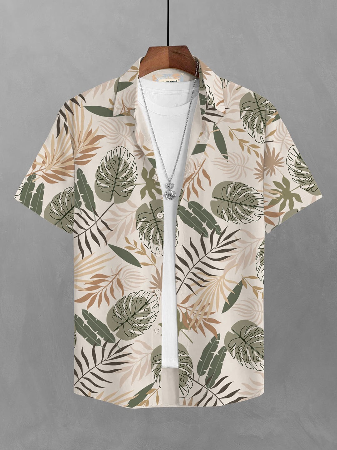 

BULLMER Men Sea Green Straight Printed Casual Shirt