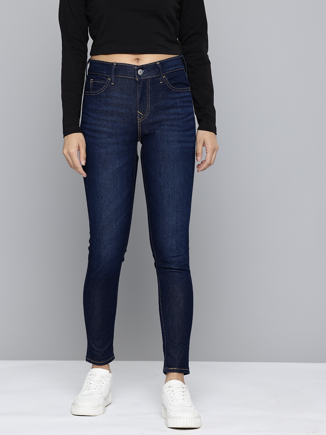 

Levis Women 710 Super Skinny Fit Jeans, Navy blue