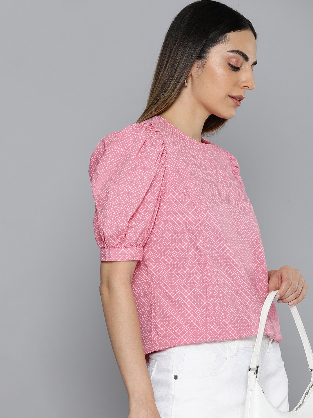 

Levis Geometric Print Top, Pink