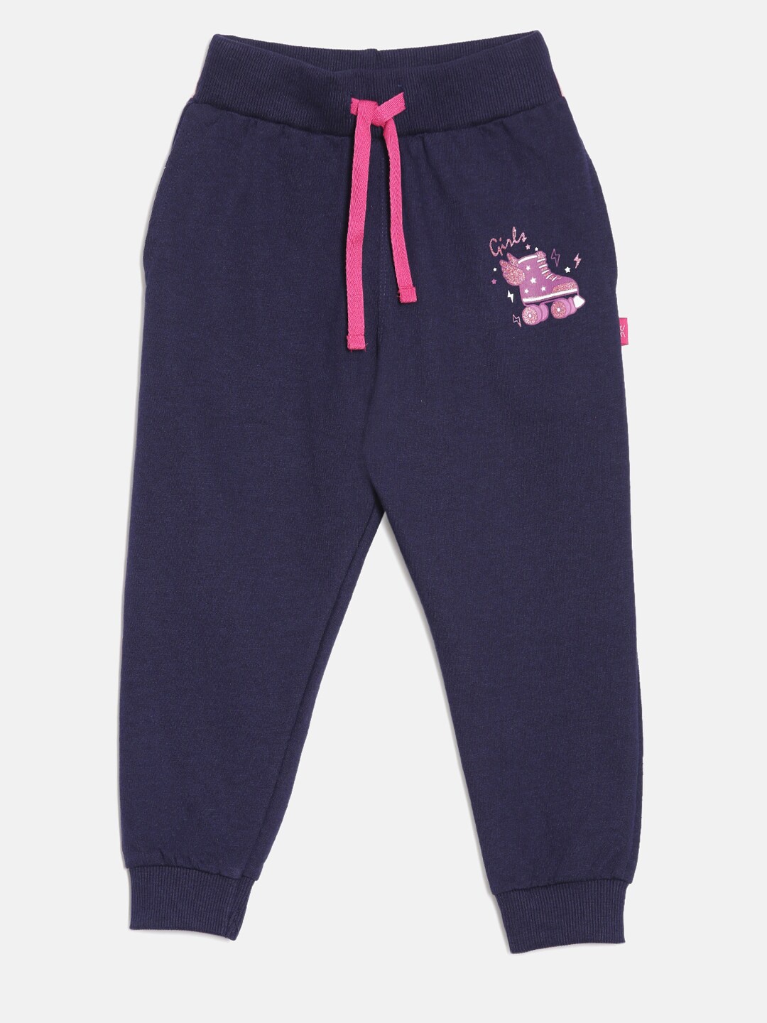 

DIXCY SCOTT Slimz Girls Mid-Rise Joggers, Navy blue