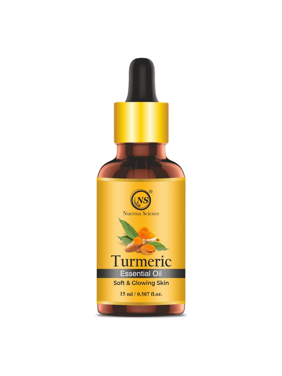 

Nuerma Science Pure Turmeric Essential Oil For Skin Care & Hair Care - 15ml, Yellow