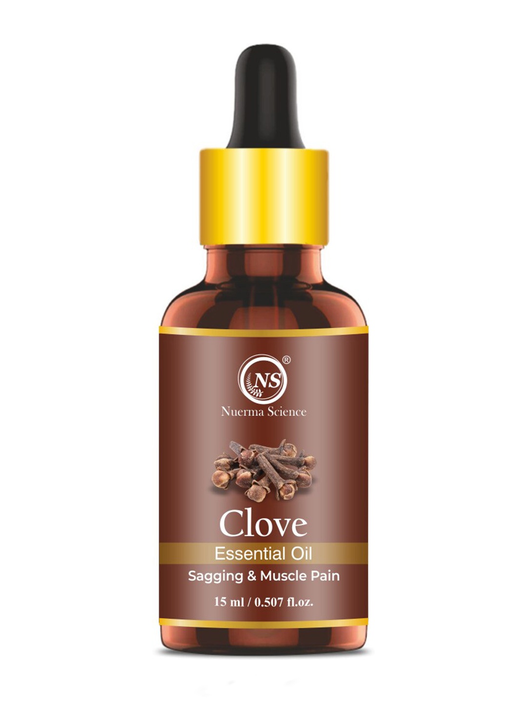 

Nuerma Science Clove Essential Oil For Skin, Hair & Teeth - 15ml, Brown