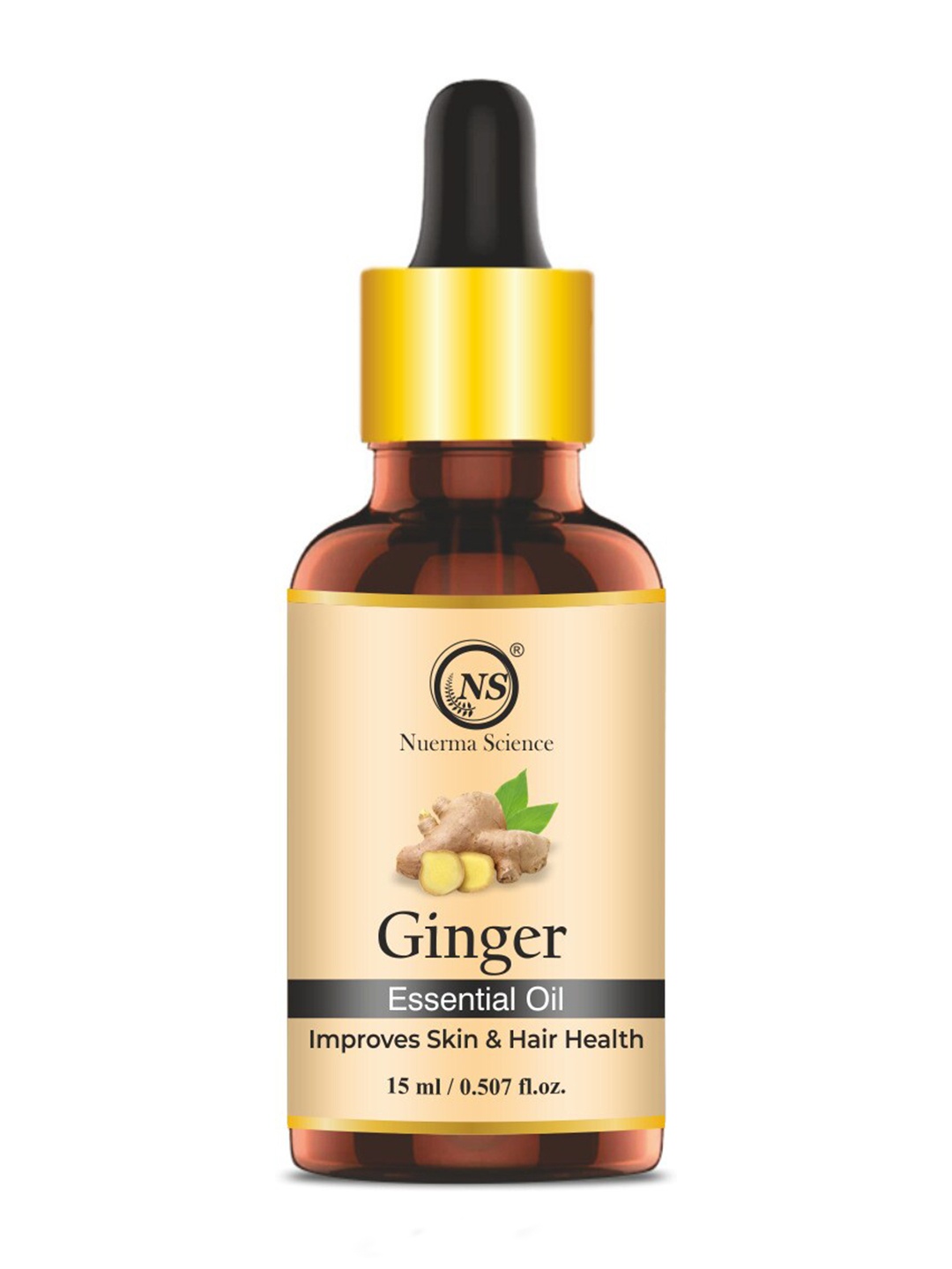 Nuerma Science Ginger Essential Oil - 15ml, Beige