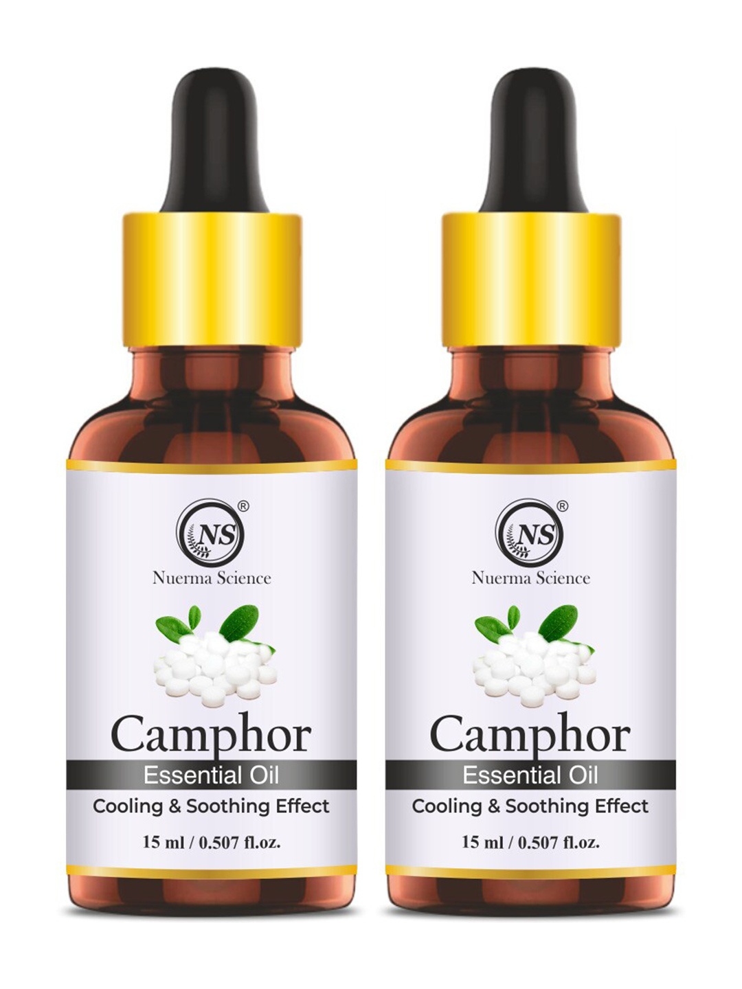 

Nuerma Science 2-Pcs Camphor Essential Oil - 15ml Each, Na