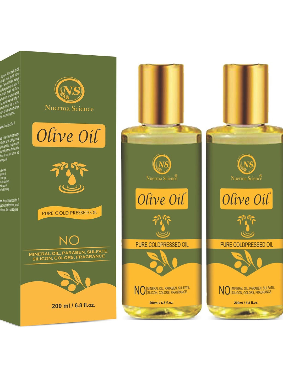 

Nuerma Science 2-Pcs Olive Oil For Dandruff - 200ml Each, Na