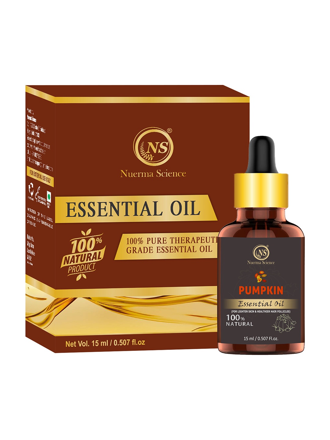 

Nuerma Science Pumpkin Essential Oil For Healthier Hair Follicles - 15ml, Na
