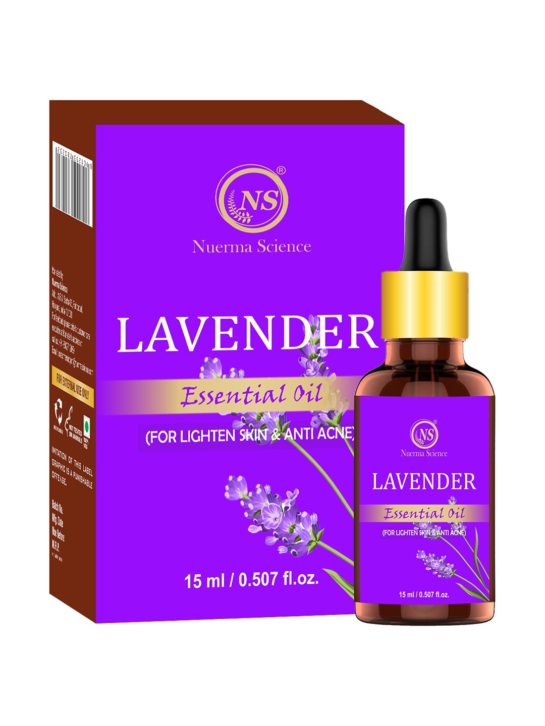 

Nuerma Science Pure Lavender Essential Oil - 15 ml, Purple