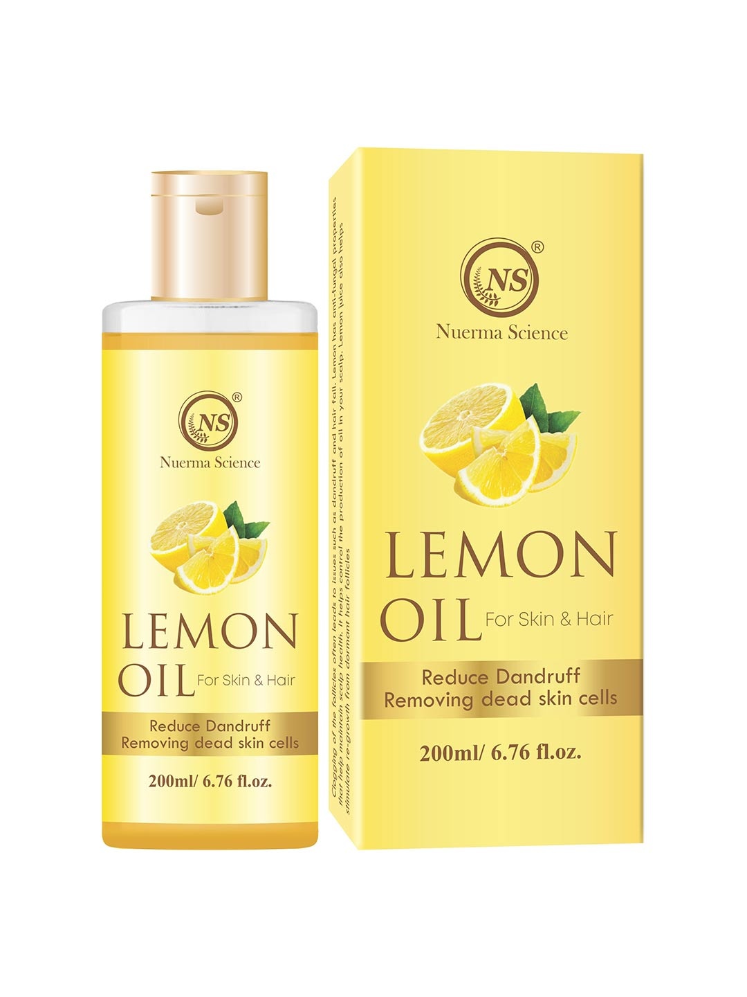 

Nuerma Science Lemon Oil For Hair & Skin - 200ml, Yellow