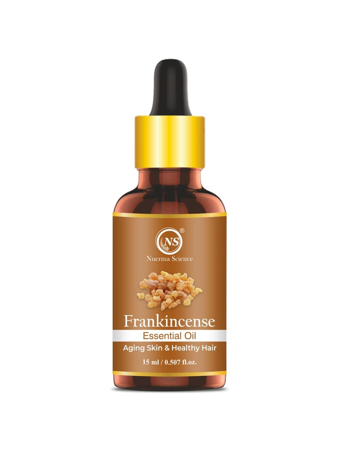 

Nuerma Science Frankincense Essential Oil For Anti-Acne, Hair Care & Aromatherapy - 15ml, Brown
