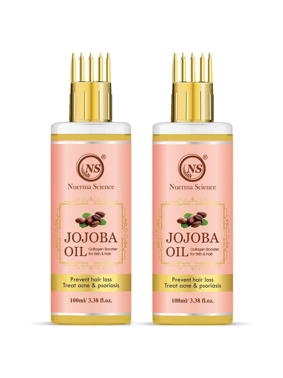 

Nuerma Science 2-Pcs Jojoba Oil For Hair Loss - 100ml Each, Na