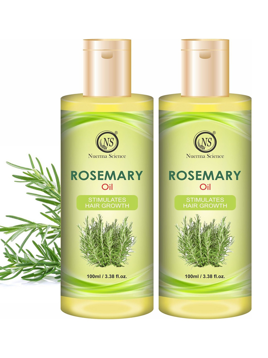 

Nuerma Science 2-Pcs Rosemary Oil For Hair Growth - 100ml Each, Na