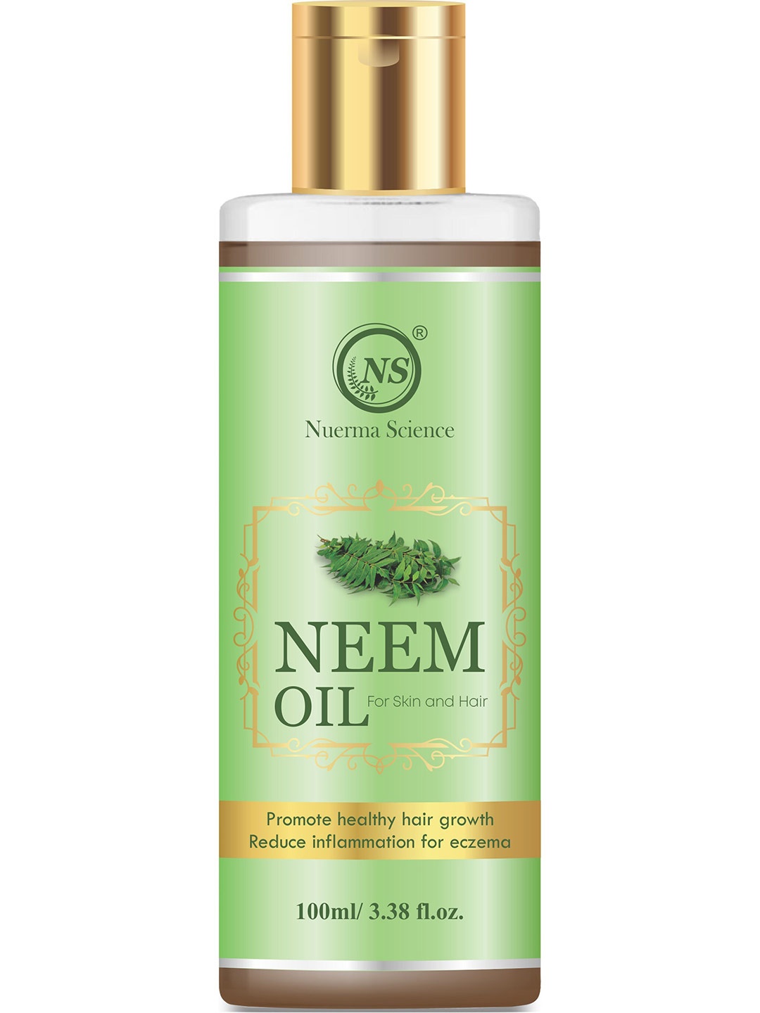 

Nuerma Science Neem Oil For Skin & Hair To Promote Healthy Hair Growth - 100ml, Green