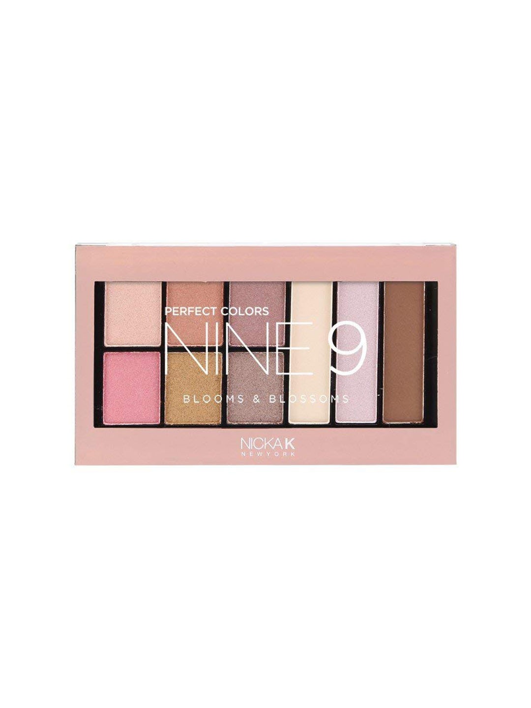 Nicka K Perfect Nine Colors Eyeshadow Palette - Blooms & Blossoms, Multi