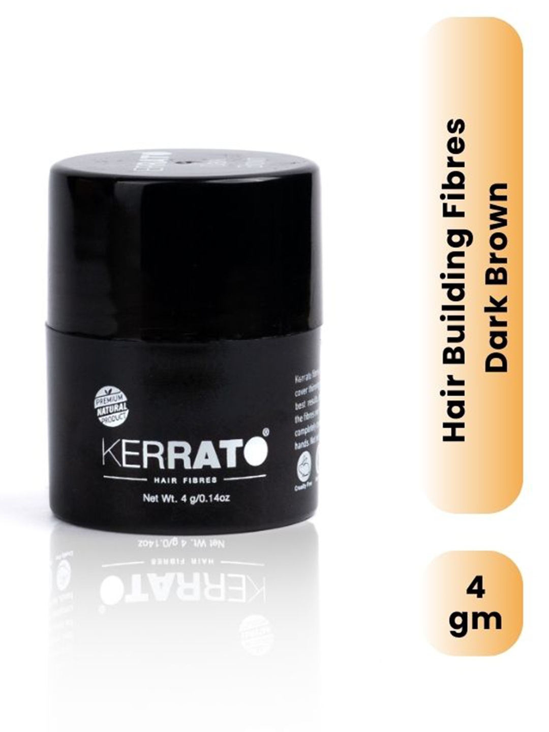 

KERRATO HAIR FIBRES Natural Hair Fibres For Thinning Hair - 4g - Dark Brown