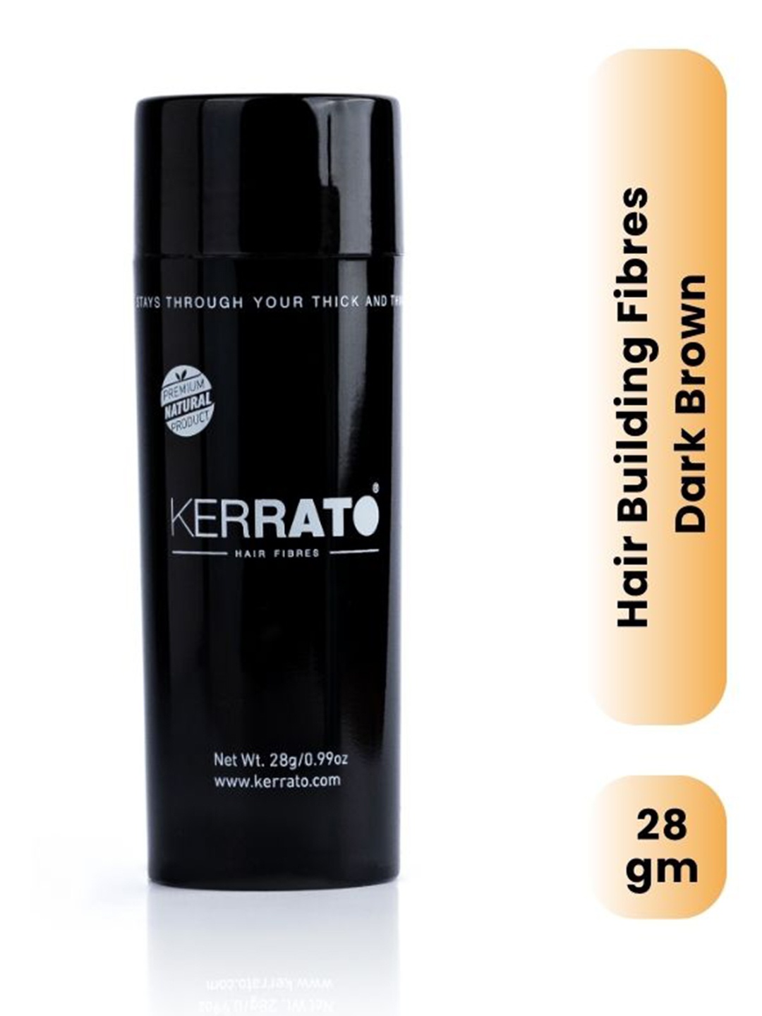 

KERRATO HAIR FIBRES Natural Hair Fibres For Thinning Hair - 28g - Dark Brown