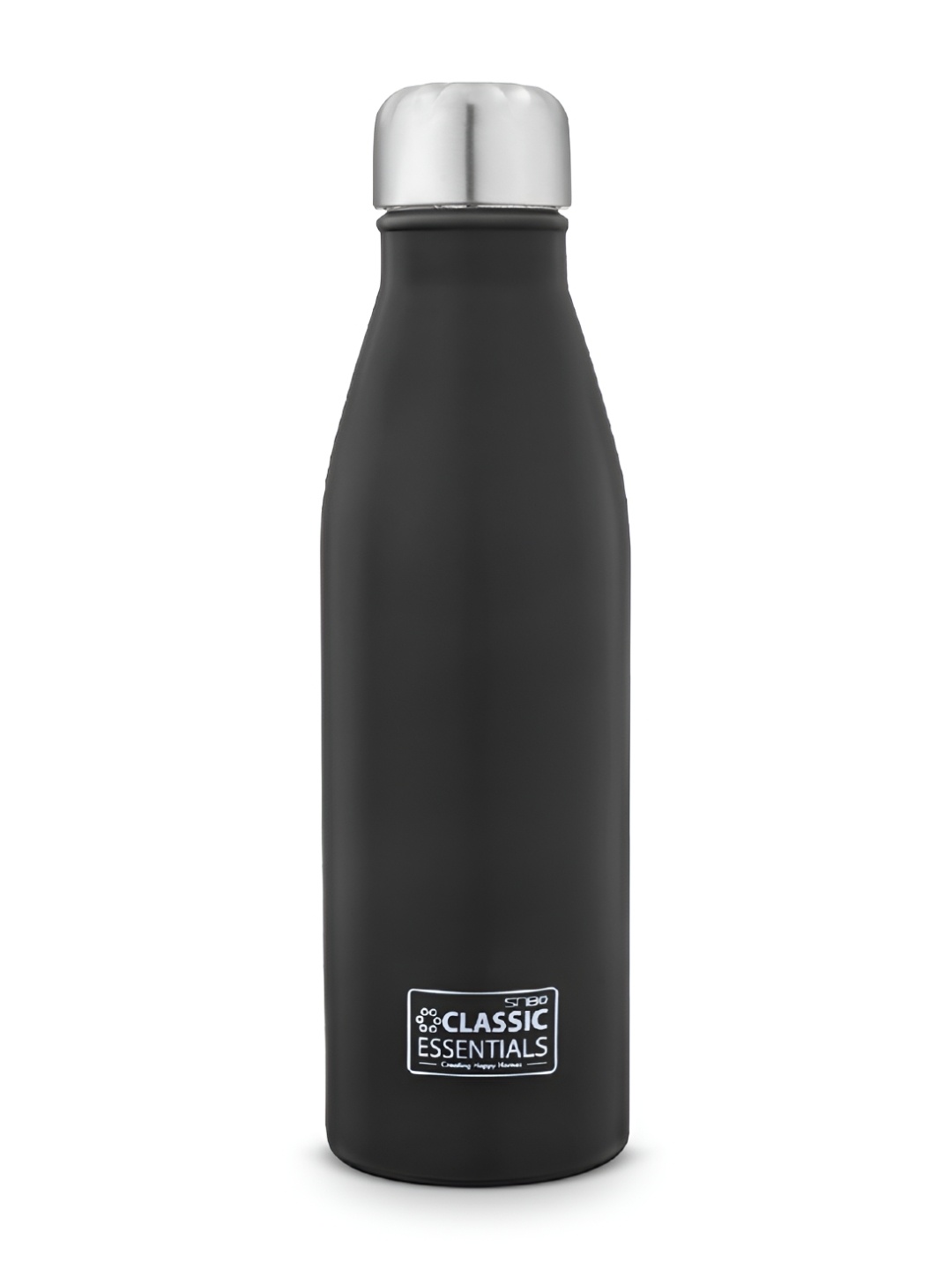 

Classic Essentials Agua Single Stainless Steel Solid Water Bottle 1000 ml, Black