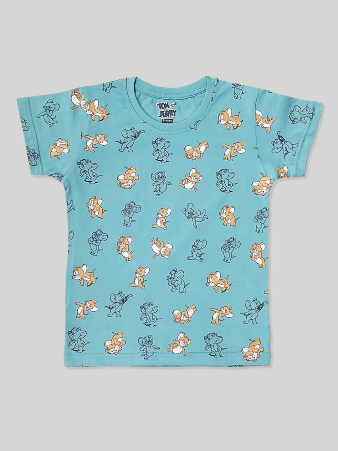 

Minute Mirth Boys Printed Pure Cotton T-shirt, Blue