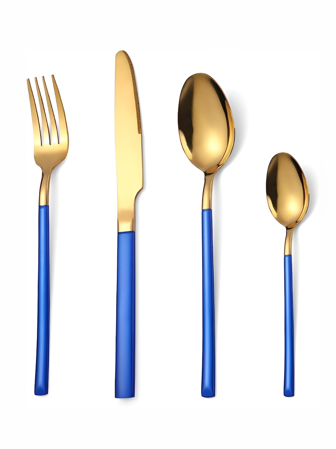 

Wosta Red & Gold Toned 4 Pieces Stainless Steel Mixed Cutlery Set, Blue