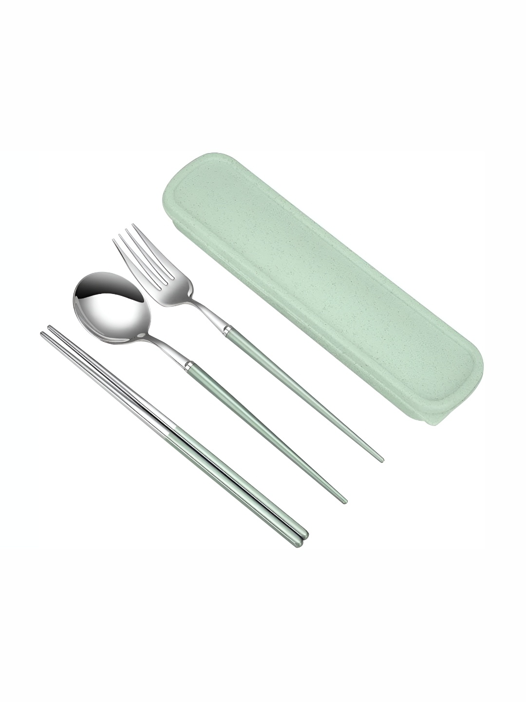 

Wosta Green & Gold Toned 8 Pieces Stainless Steel Mixed Cutlery Set